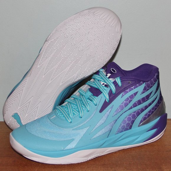 Puma MB.02 Queen City Basketball Shoes Mens 9 Blue Melo LaMelo Ball